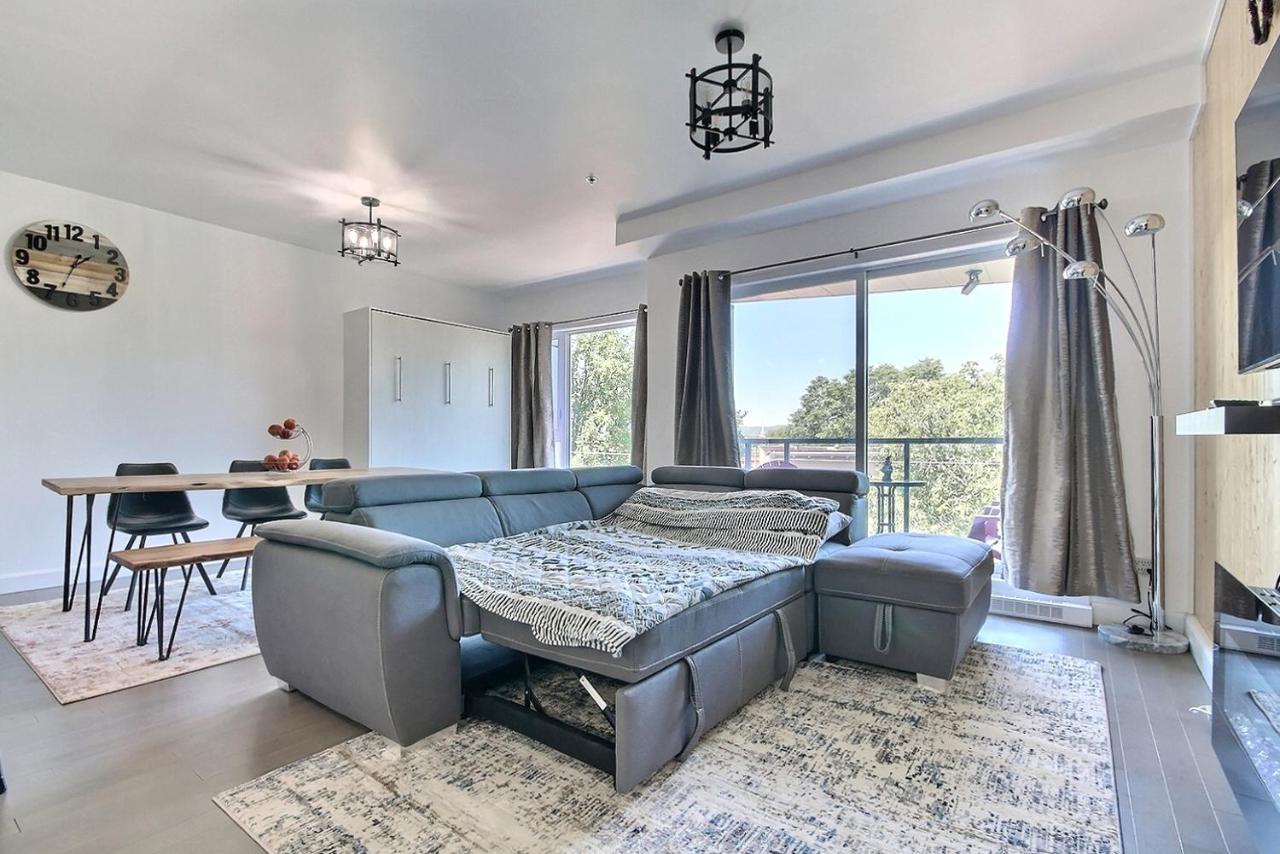 Good Vibes Only -Modern And Spacious 2 Bedroom Condo 4 Beds Free Parking, Gym Québec Eksteriør bilde