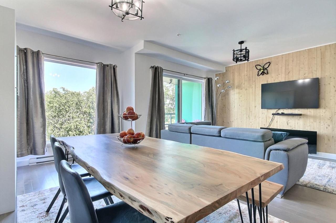 Good Vibes Only -Modern And Spacious 2 Bedroom Condo 4 Beds Free Parking, Gym Québec Eksteriør bilde